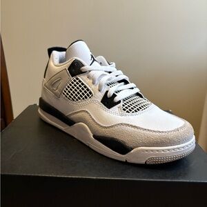 Kid’s White and Black Athletic Shoes